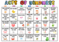 Acts of kindness calendar, Kindness Activities for Kids, Random Acts of Kindness Ideas, Family Activities, Kindness Matters, kindness bingo